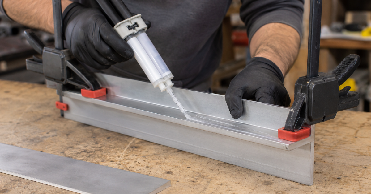 How to glue metal to metal?